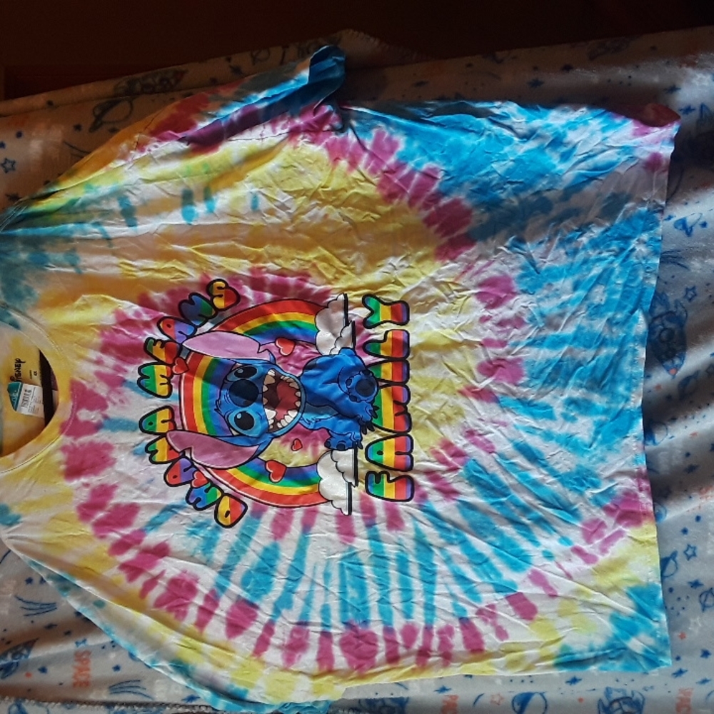 Tie dye stitch shirt